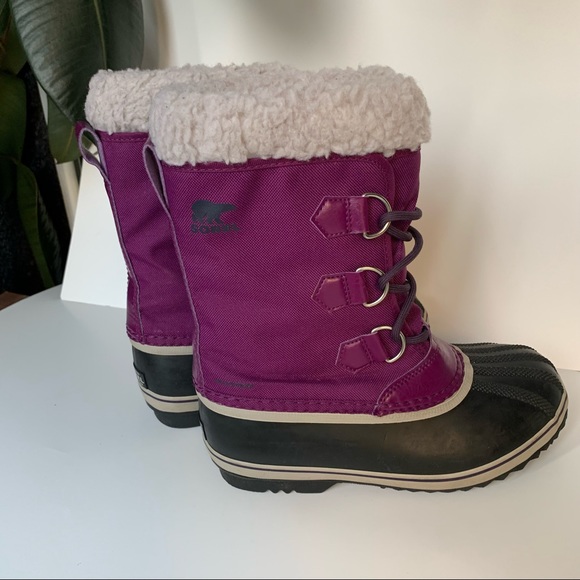 Sorel Yoot Pac Nylon Children Winter Boots  Waterproof Snow boots Size 4 EUR 35 - Picture 6 of 11